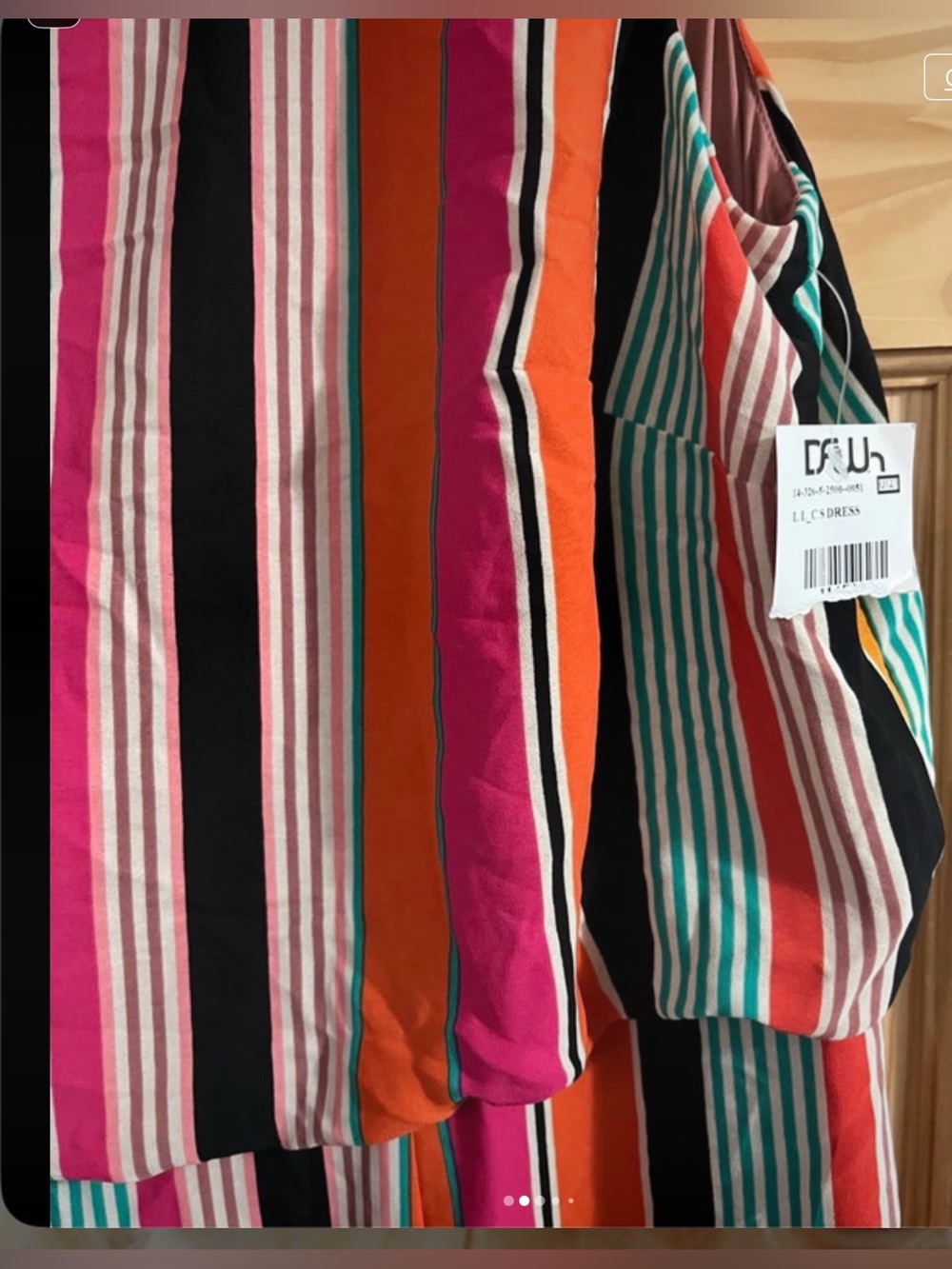 NWT Adrianna Papell Striped Sleeveless Dress - Multicolor XL - Picture 2 of 6